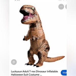 Adult T-Rex Dinosaur inflatable costume.